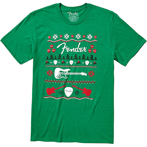 Fender Exclusive Holiday T-Shirt Medium Green