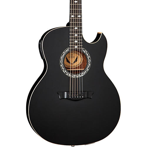 Dean Exhibition Acoustic-Electric Guitar Black Satin