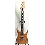 Used Dean Exile 6 Solid Body Electric Guitar Natural Quilt Top