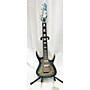 Used Dean Exile Select Burled Poplar Solid Body Electric Guitar Turquoise Burst