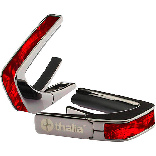 Thalia Exotic Series Black Chrome Guitar Capo Red Angel Wing