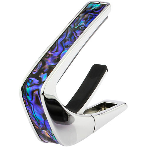 Thalia Exotic Series Chrome Guitar Capo Blue Abalone