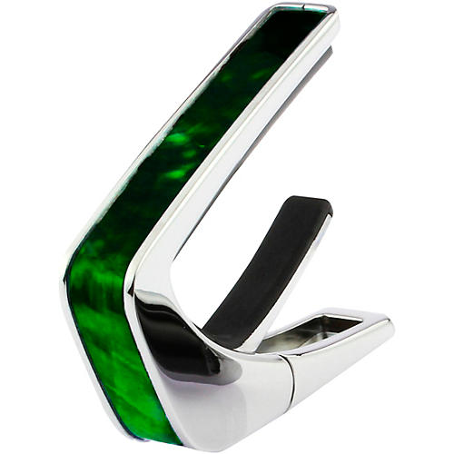 Thalia Exotic Series Chrome Guitar Capo Green Angel Wing