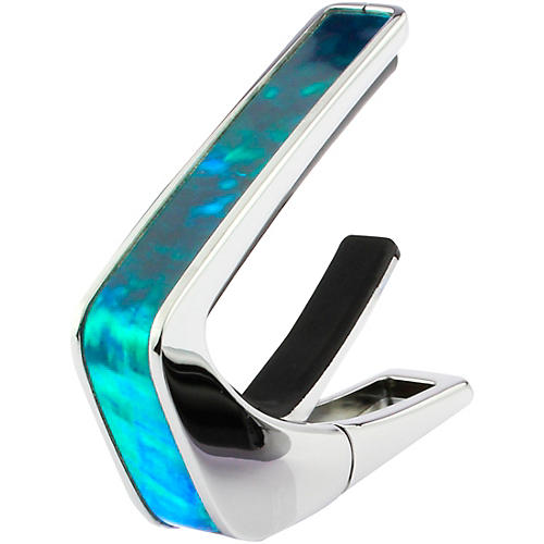 Thalia Exotic Series Chrome Guitar Capo Teal Angel Wing