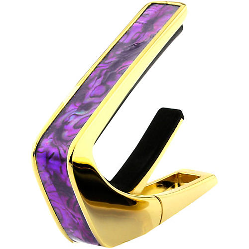 Thalia Exotic Series Gold Guitar Capo Purple Paua