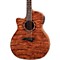 Exotica Left-Handed Bubinga Acoustic-Electric Guitar w/Aphex Level 2 Bubinga Wood 888365123844
