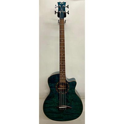 Dean Exotica Quilted Ash EQABA Acoustic Bass Guitar