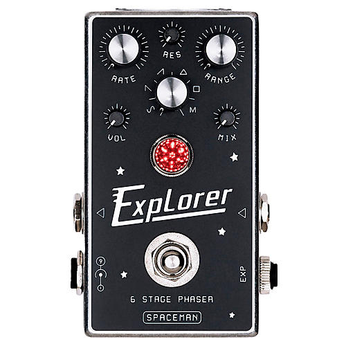 Spaceman Effects Explorer 6 Stage Phaser Effects Pedal Condition 1 - Mint Silver Standard