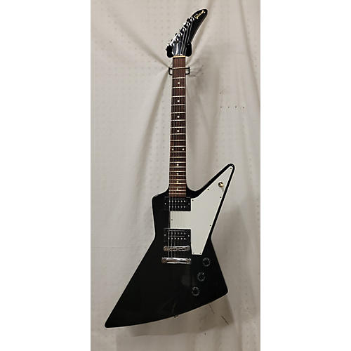 Gibson Explorer Solid Body Electric Guitar Black and White
