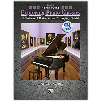 Alfred Exploring Piano Classics Repertoire, Level 3 Book & CD Early Intermediate
