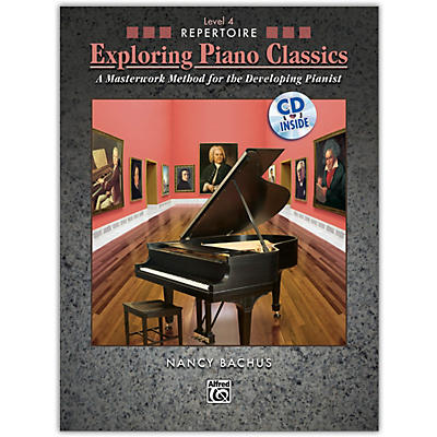 Alfred Exploring Piano Classics Repertoire, Level 4 Book & CD Early Intermediate / Intermediate