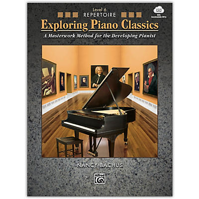 Alfred Exploring Piano Classics Repertoire, Level 6 Book & Online Audio Late Intermediate