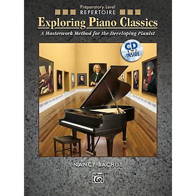 Alfred Exploring Piano Classics Repertoire Preparatory Level Preparatory Book & CD