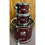 Used Pearl Export New Fusion Drum Kit Burgundy Sparkle