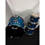 Used Pearl Export Series Drum Kit Transparent Blue