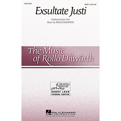 Hal Leonard Exsultate Justi 2-Part composed by Rollo Dilworth