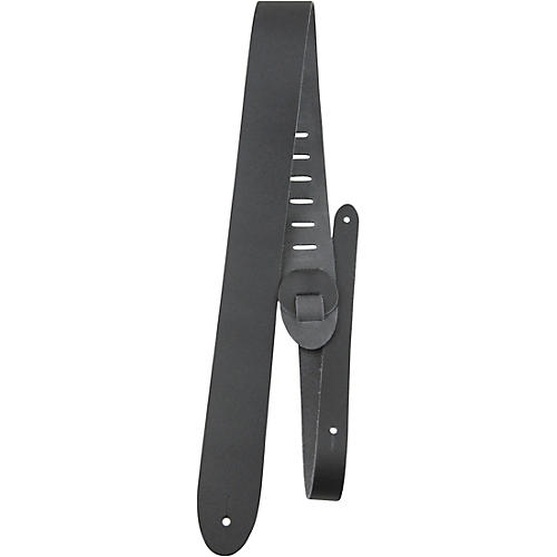 Perri's Extra Long Leather Guitar Strap Black 2 in.