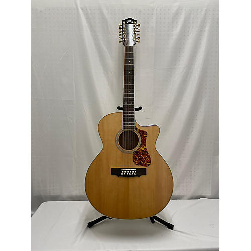 Guild F-2512 CE Deluxe 12 String Acoustic Electric Guitar Blonde