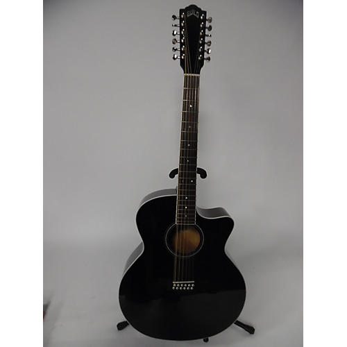 Guild F-2512CE 12 String Acoustic Guitar Black