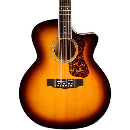 Guild F-2512CE Deluxe 12-String Cutaway Jumbo Acoustic-Electric Guitar Condition 2 - Blemished Antique Burst 197881200121