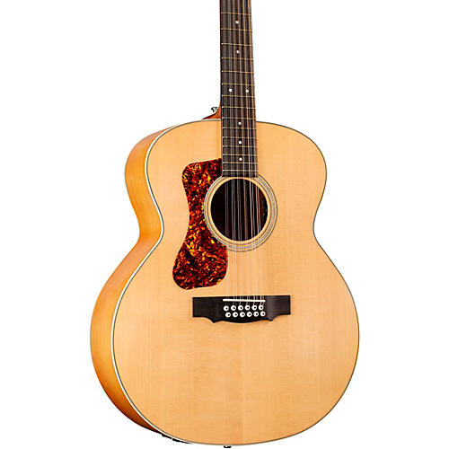 Guild F-2512E Maple Left-Handed 12-String Jumbo Acoustic-Electric Guitar Blonde