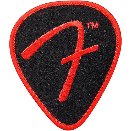 F Pick Patch, Black and Red