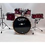 Used PDP by DW F SERIES DRUM KIT W/MISC HARDWARE Drum Kit Flat Red
