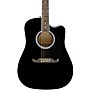 Fender FA-125CE Dreadnought Acoustic-Electric Guitar Black