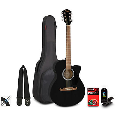 Fender FA-135CE Concert Acoustic-Electric Guitar Pack