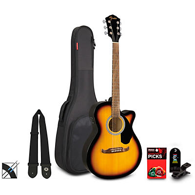 Fender FA-135CE Concert Acoustic-Electric Guitar Pack