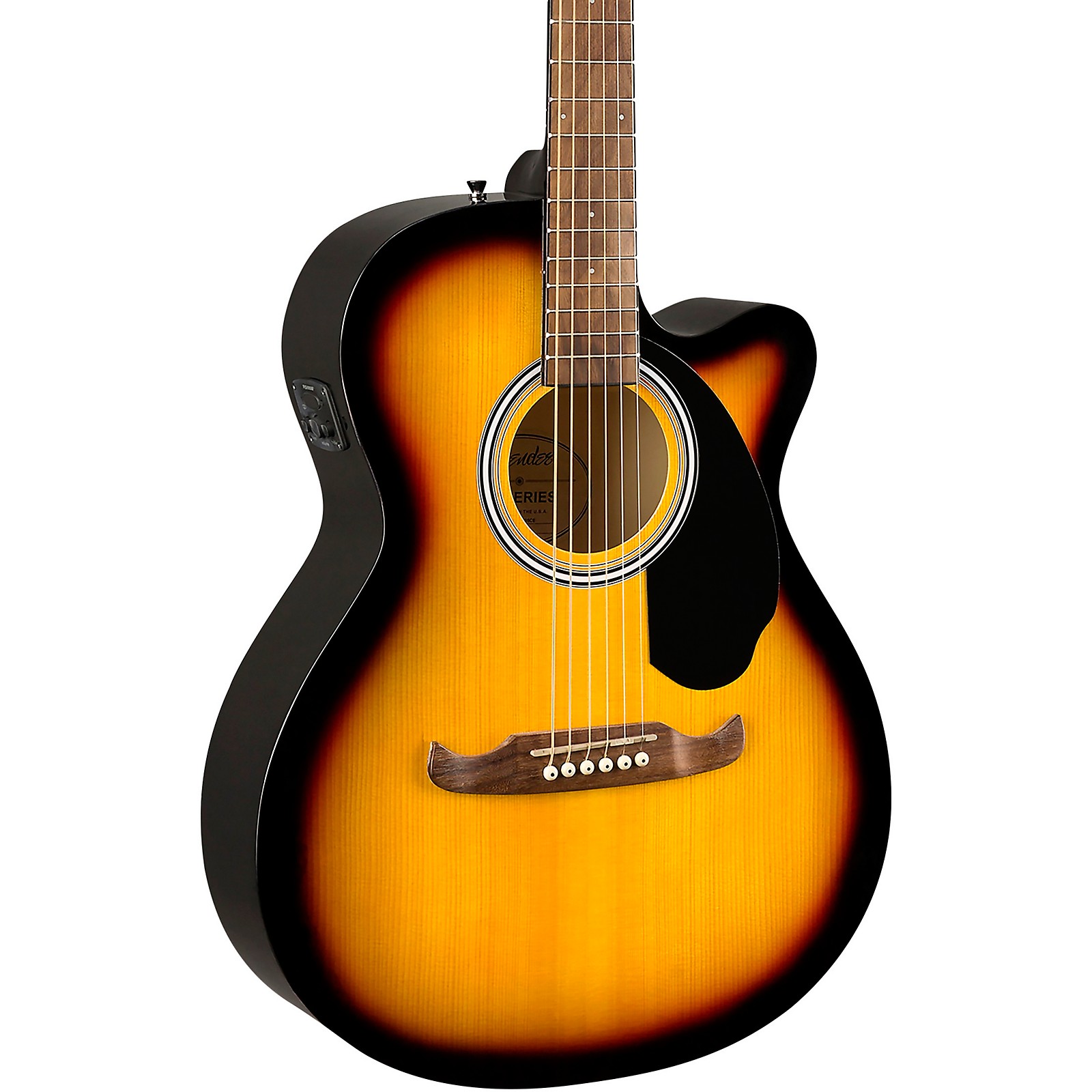 Fender FA135CE Concert AcousticElectric Guitar Sunburst Musician's