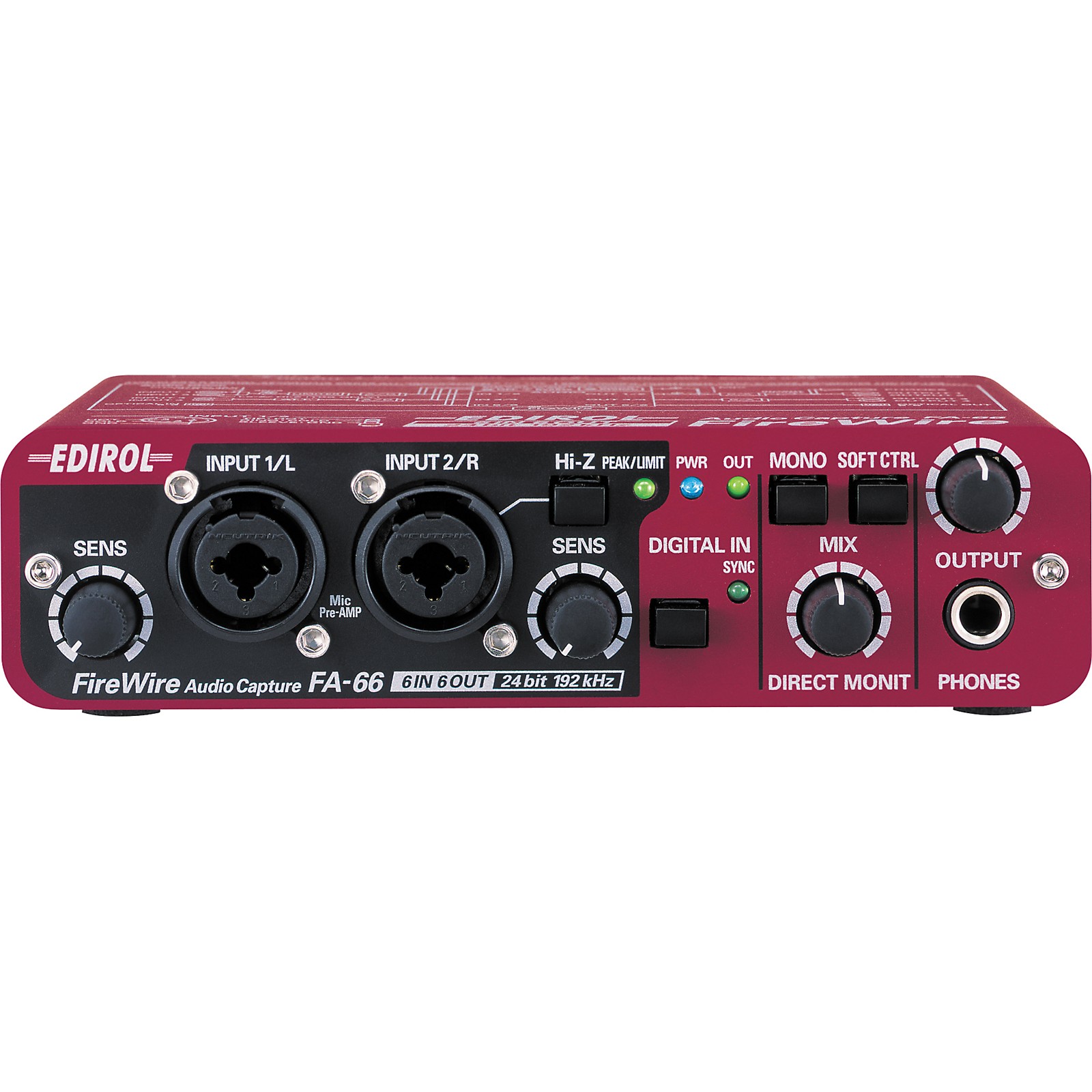 Edirol FA66 6X6 FireWire Audio Interface Musician's Friend