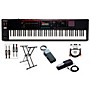 Roland FANTOM-08 Synthesizer With KS-20X, DP-10 and EV-5 Plus Black Series Audio and MIDI Cables