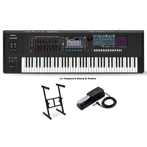 Roland FANTOM-7 Workstation With DP-2 Pedal and Z Stand