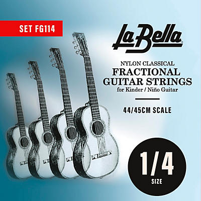 La Bella FG114 Classical Fractional Guitar Strings - 1/4 Size