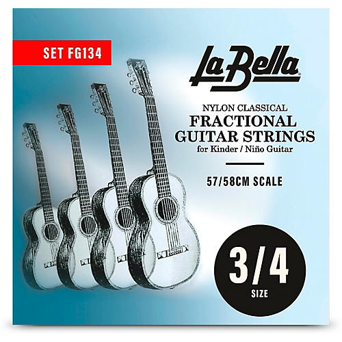 LaBella FG134 Classical Fractional Guitar Strings - 3/4 Size