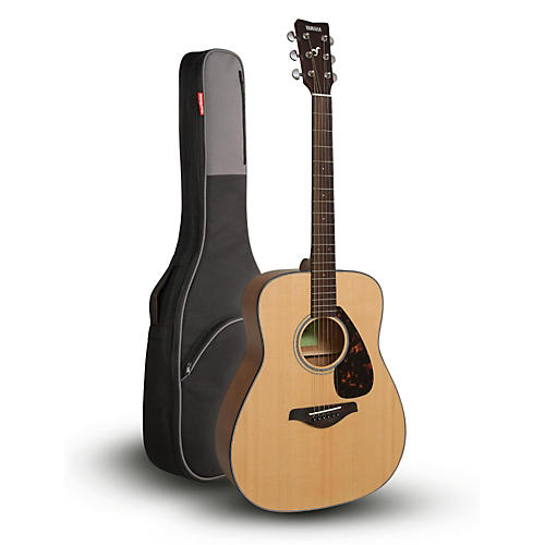 FG800 Folk Acoustic Guitar Natural with Road Runner RR1AG Gig Bag