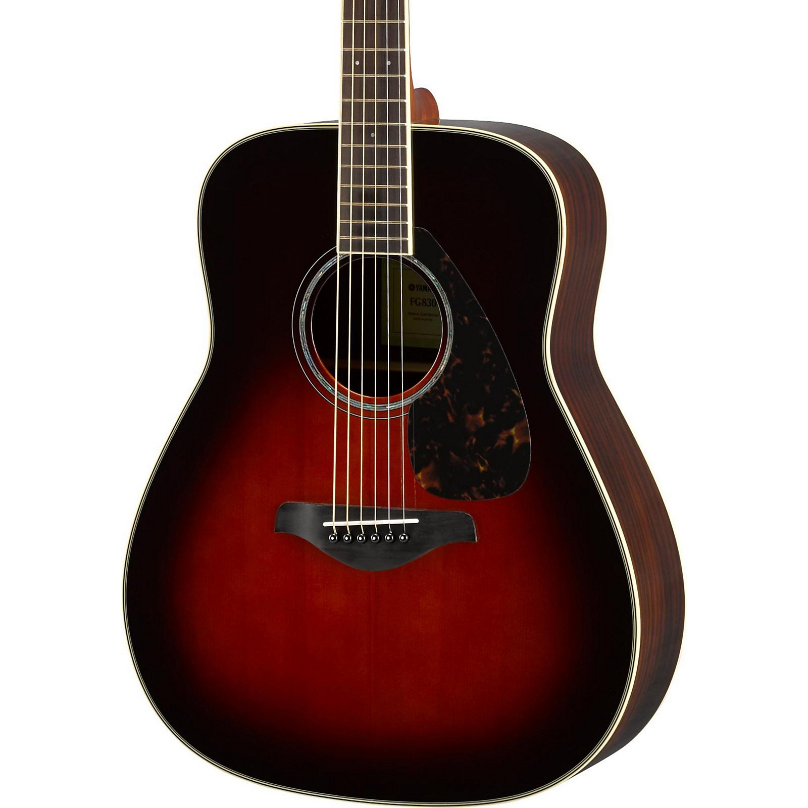 Yamaha Fg830 Dreadnought Acoustic Guitar Tobacco Sunburst Musicians