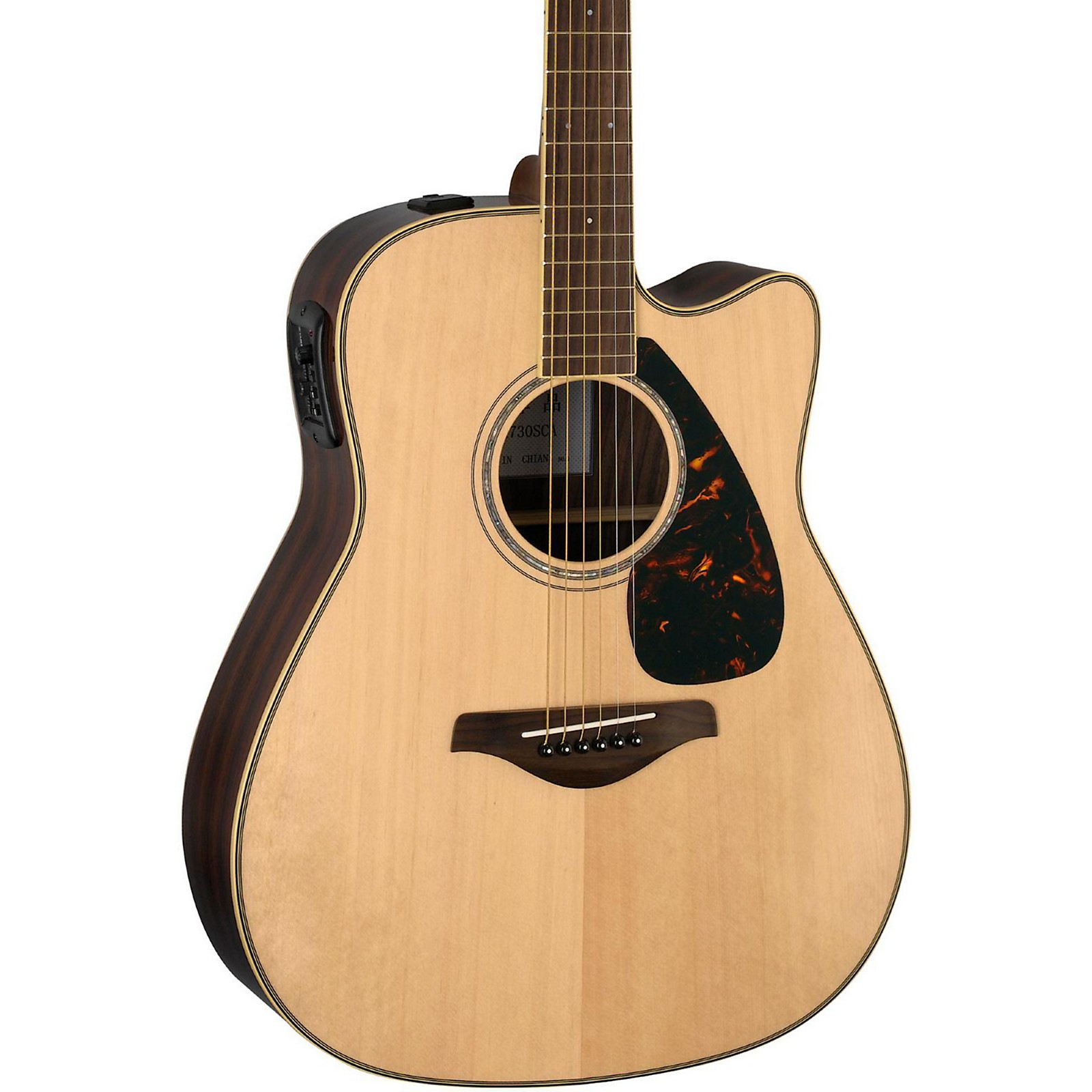 Yamaha FGX730SC Solid Top Acoustic-Electric Guitar | Musician's Friend