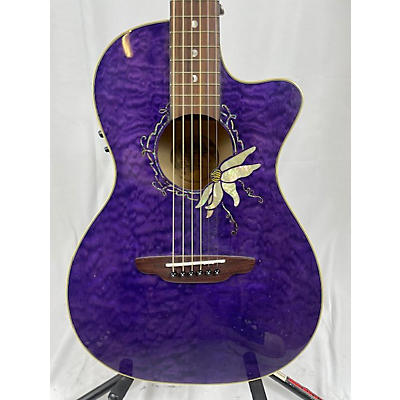 Luna FLO PF QM Acoustic Electric Guitar