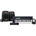 Novation FLkey Keyboard Controller with Focusrite 2i2 USB Audio Interface and Adam Audio D3V 3-inch Studio Monitor Pair Package (Cables & Headphones Included) 49 Key Package49 Key Package