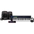Novation FLkey Keyboard Controller with Focusrite 2i2 USB Audio Interface and Adam Audio D3V 3-inch Studio Monitor Pair Package (Cables & Headphones Included) 49 Key Package61 Key Package