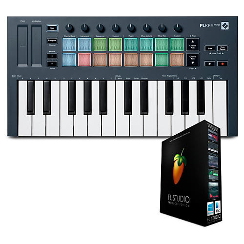 FLkey Mini MIDI Keyboard With FL Studio 20 Producer Edition