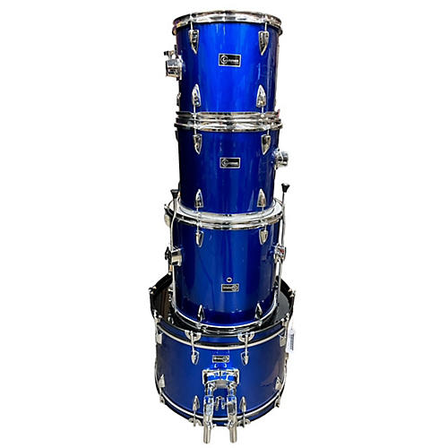 Gammon Percussion FOUR PIECE DRUMSET Drum Kit Blue