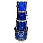 Used Gammon Percussion FOUR PIECE DRUMSET Drum Kit Blue