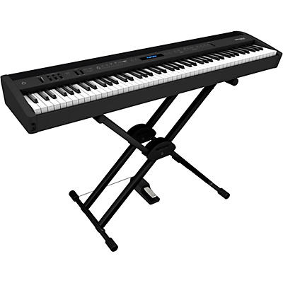 Roland FP-60X Digital Piano with Roland Double Brace X-Stand and DP-10 Pedal