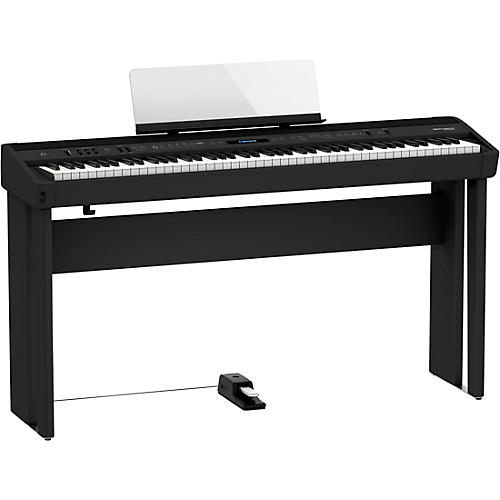 Roland FP-90X Digital Piano With Matching Stand and DP-10 Pedal Black