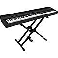 Roland FP-90X Digital Piano with Roland Double Brace X-Stand and DP-10 Pedal WhiteBlack