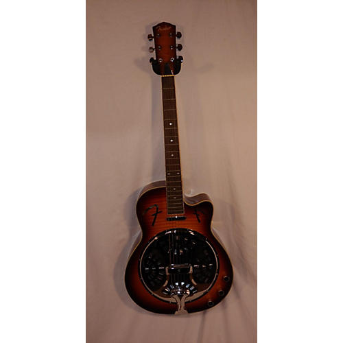 Fender FR50CE Cutaway Resonator Guitar 2 tone sunburst flamed