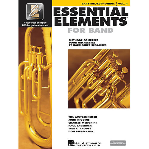 Hal Leonard FRENCH EDITION Essential Elements EE2000 Baritone/Euphonium T.C. (Book/Online Media)